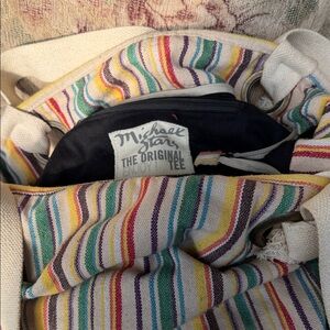 Michael Stars Colorful Striped Tote